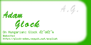 adam glock business card
